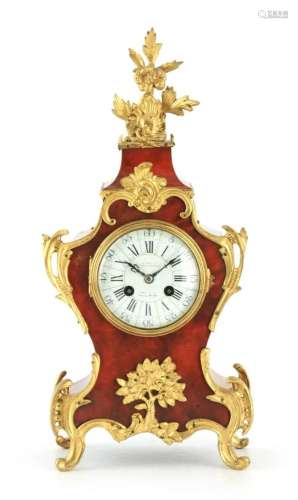 A LATE 19TH CENTURY FRENCH TORTOISESHELL AND ORMOLU