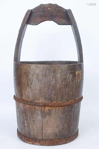 LATE QING/REPUBLIC OF CHINA WOODEN BARREL