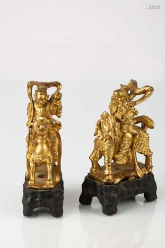 QING DYNASTY PAIR OF SOLDIERS