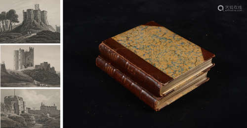 清 嘉庆十九年（1814）伦敦出版《英格兰和苏格兰古物版画集》硬皮精装...