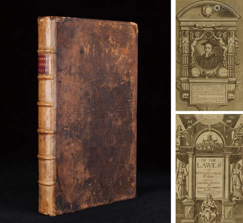 1682年伦敦出版《理查德·胡克先生的作品》硬皮精装本一册。