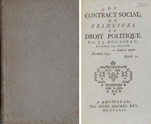 法国大革命时期革命领袖们“共同钦崇的圣经”--1762年荷兰阿姆斯特...