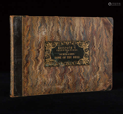 1840年伦敦出版《钟声之歌》硬皮精装本一册。