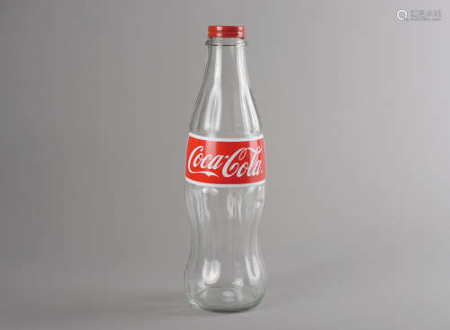 美国可口可乐公司诞生100周年（超级大尺寸）玻璃瓶纪念版存钱罐一件...