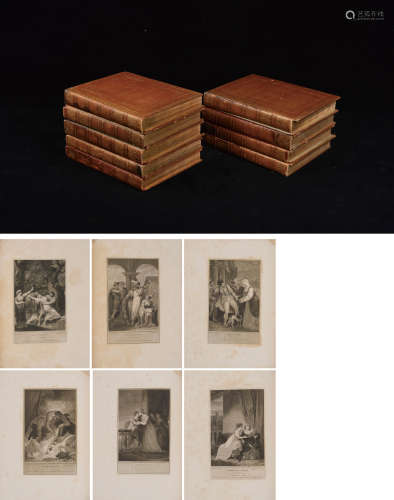 1802年伦敦John&Josiah Boydell出版《莎士比亚皇家作品集》豪华装帧...