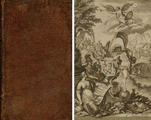 1719年出版《Justini Historiae Philippicae》小牛皮精装本一册。