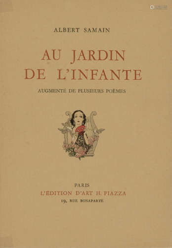 1924年巴黎出版萨曼著《儿童花园诗文集》一册。