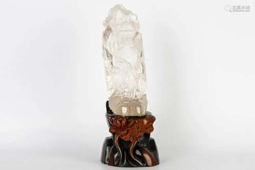 19th CENTURY NATURAL CRYSTAL FIGURE