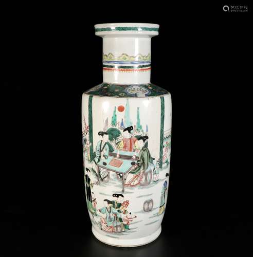 Famille Verte Porcelain Bottle, China