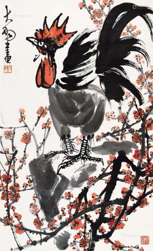 陈大羽（1912～2001） 大吉图 立轴 设色纸本