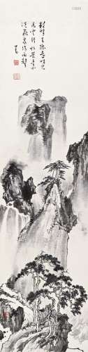 溥儒（1896～1963） 云壑松风 镜片 水墨纸本