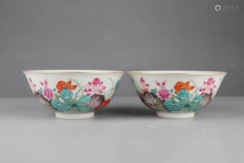 Pair Of Qing Dynasty Xianfeng Period Famille Rose Porcelain ...