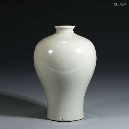 Green Glaze Porcelain Prunus Bottle, China