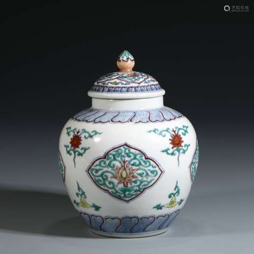 Doucai Porcelain General Jar, China