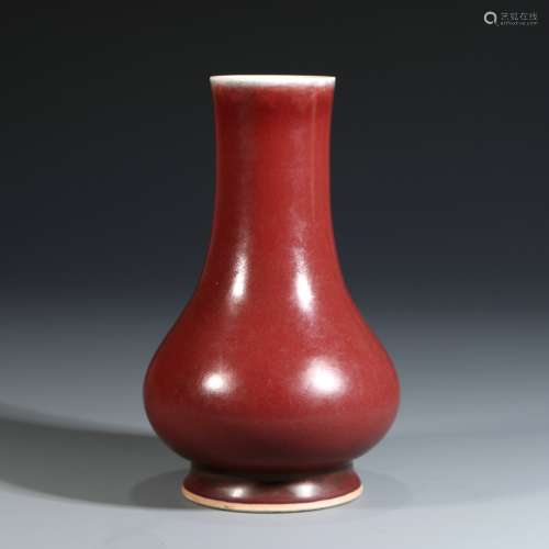 Red Glaze Porcelain Vase, China