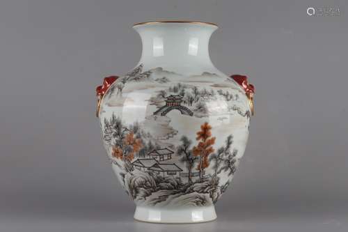 Qing Dynasty Qianlong Period En Grisaille 