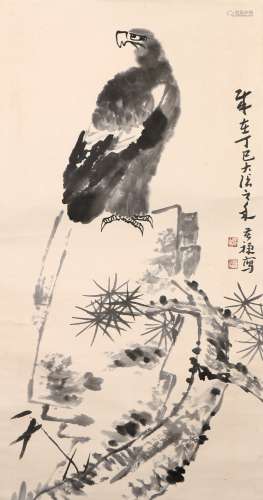 Ink Painting Of Eagle - Li Kuchan, China