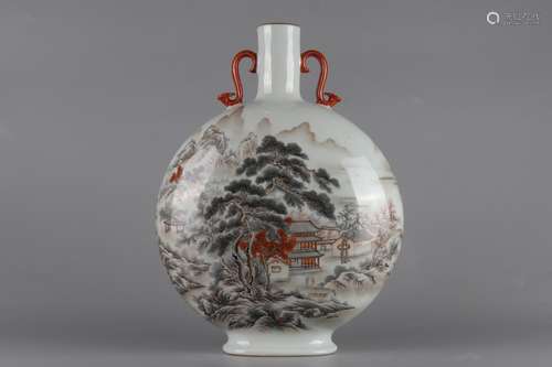 Qing Dynasty Qianlong Period En Grisaille 