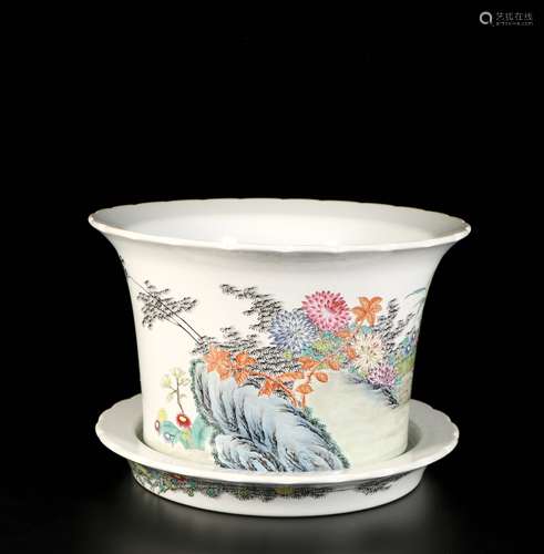 Famille Rose Porcelain Vessel, China