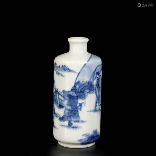 Blue And White Porcelain Snuff Bottle, China