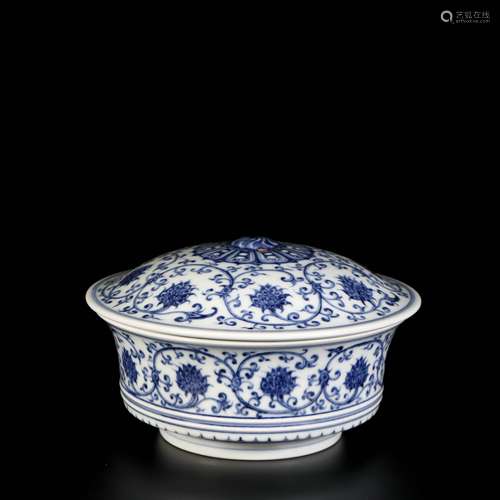 Blue And White Porcelain Covered Bowl, China