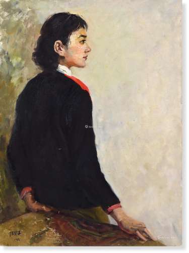 陆国英（1925～2020） 1985年作 芳华 布面油画