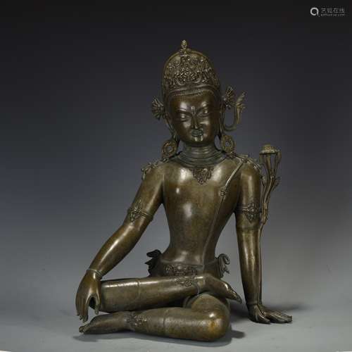 Alloy copper Buddha statue Qing Dynasty