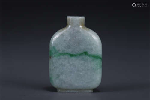 A Jadeite Snuff Bottle.