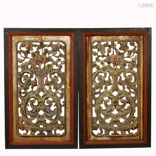 A pair of window panels