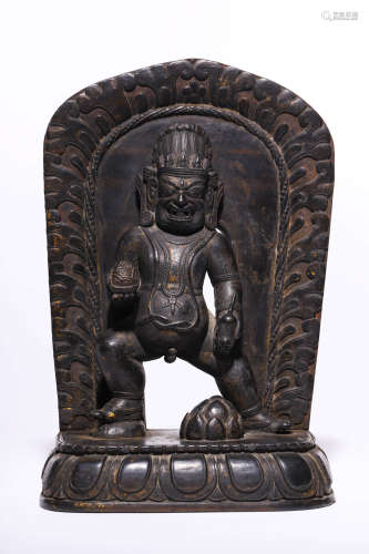 西藏黑聖石黑財神