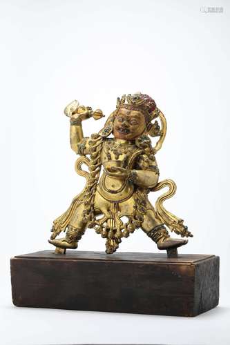 GILT BRONZE FIGURE OF FANITEE