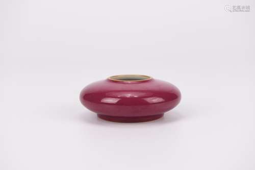 ROUGE-RED GLAZE WATER POT