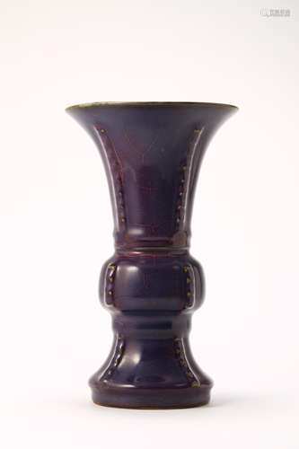 LARGE JUN WARE BEAKER VASE