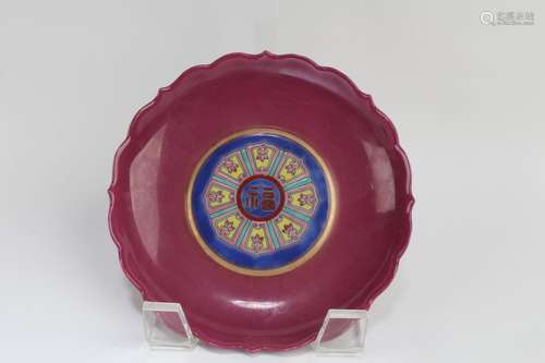 CHINESE PORCELAIN PLATE