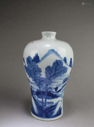 CHINESE BLUE & WHITE PORCELAIN VASE