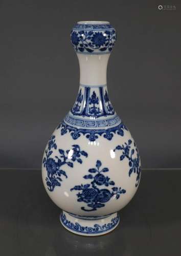 The Fabulous Blue and White Garlic Head Shaped Vase