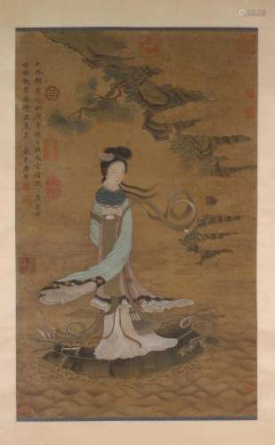 The Rare Ming Dynasty Penglai Fairy Drawing of Tang