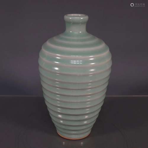 The Fabulous Long Quan Kiln Prunus Vase with Spiral
