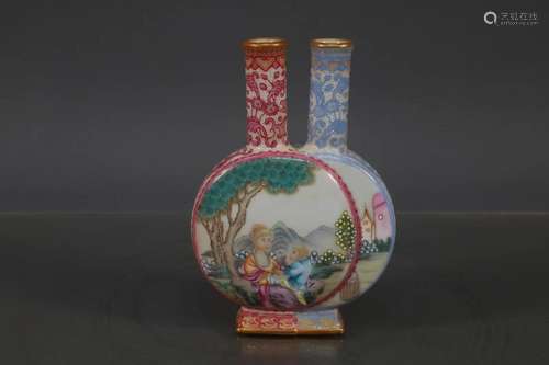 The Fabulous Cloisonne Enamel Foreign Figure Vase with