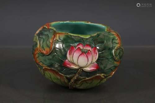 The Amazing Sculptured Go Bowl with Lotus Design