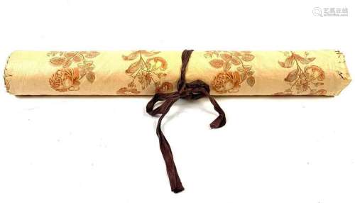 Roll of Calligraphy Paper with Cloth cover and Tie