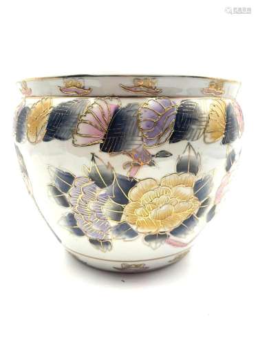 Japanese Satsuma Porcelain Planter