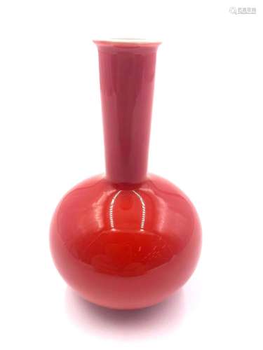 Chinese Miniature Porcelain Orange Bud Vase