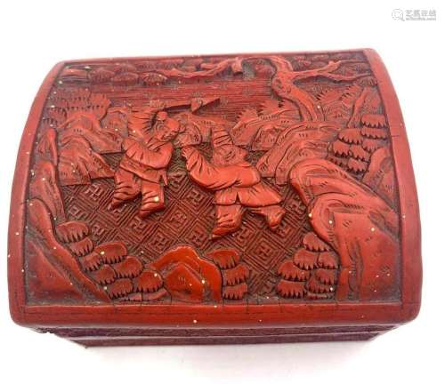Carved Red Box