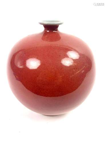 Red Porcelain Vase
