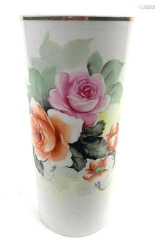 Japanese Porcelain Vase with Roses
