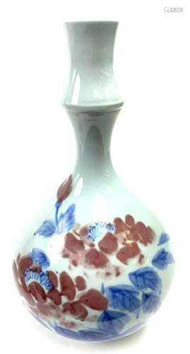 Large Porcelain Jug with Bamboo Styled Neck