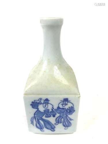 Porcelain Blue and White Liquor Bottle