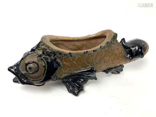 Antique Koi Fish Planter