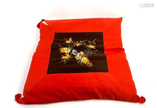 Asian Embroidered Cushion